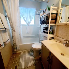 Main Bathroom. Tub/Shower Combo