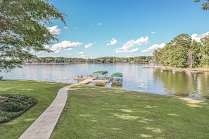 View from Backyard to lake 