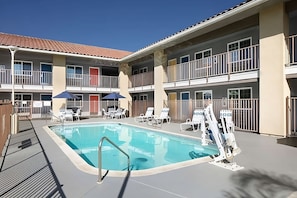 Enjoy sunbathing by the pool