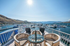 Rooftop deck - dining and lounging plus amazing views ON the lake