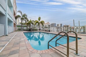 View of the pool which is just a few steps from the 1st floor bonus room