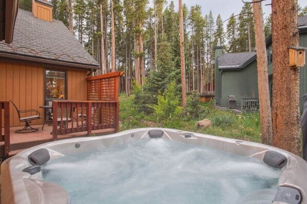 Private hot tub right out the back door.