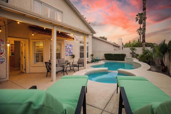 Take a dip in our sparkling swimming pool!
