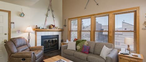 Living Area with Fireplace