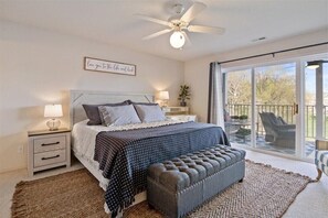 Master Bedroom with balcony/deck access.