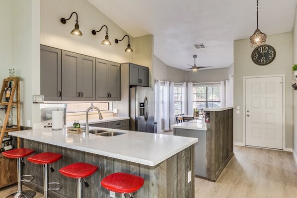 Kitchen and entrance