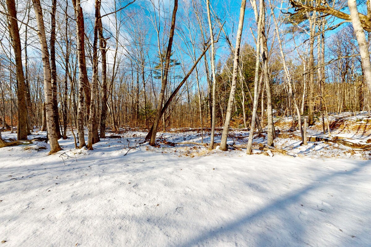 Dog-friendly mountain escape w/ wood fireplace & access to Birchview by the Saco
