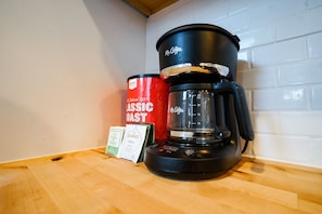 Coffee and tea provided.