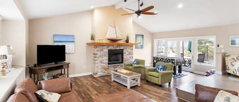 Enjoy a movie or a nap in this living area