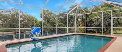 Heated pool vacation rental