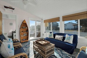 Sunroom with access going to the living area