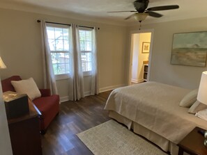 Master bedroom from hall. 