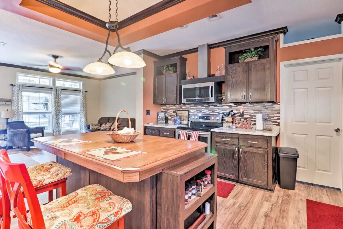 ‘Irish Rover’ Lake Home w/ Yard Bar & Dock!