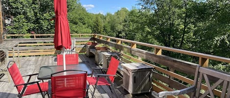 Large porch with beautiful views