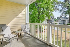 Balcony | Covered | Outdoor Seating | Pond Views | 2nd Floor