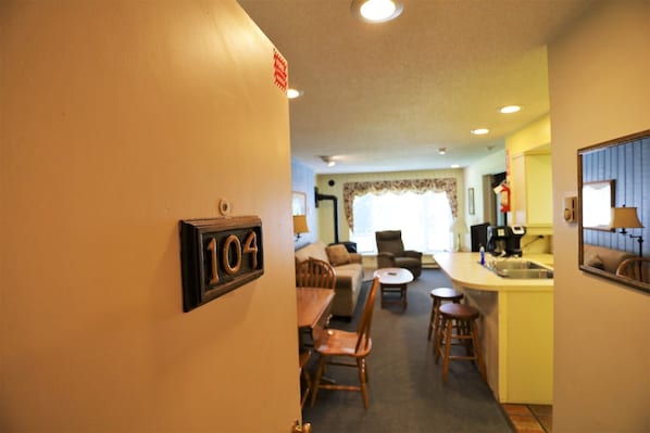 Entryway into Condo at Waterville Valley