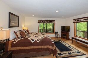 Master Bedroom with king bed and private bath