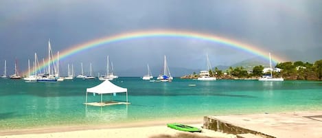 After the rain on Honeymoon Beach 