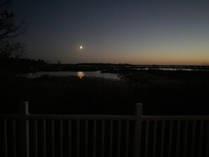 Gorgeous sunset off the deck. 