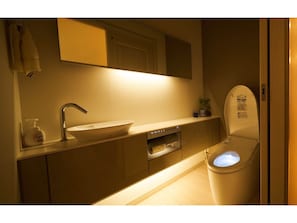 Toilet on the first floor