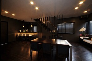 In a chic and calm atmosphere
