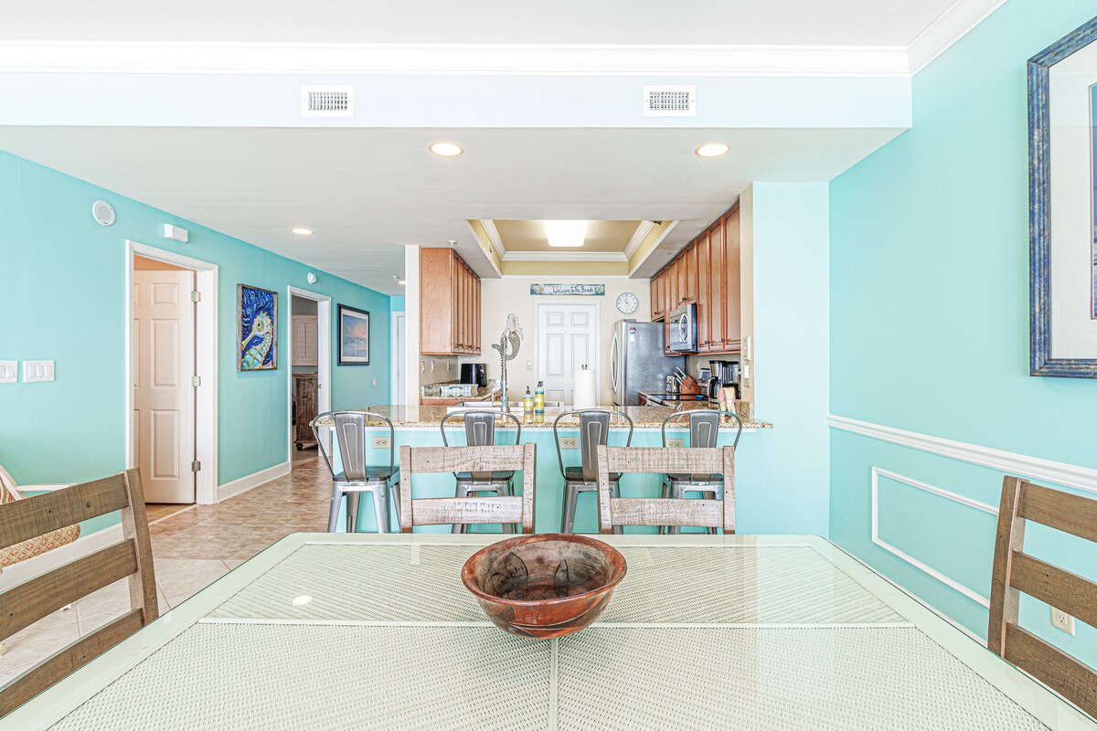 Relaxation, perfect sunsets, and emerald waters await from our beach front condo