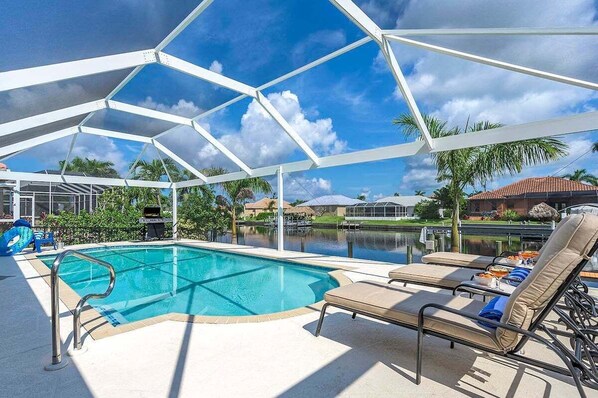 Pool area with Lounge chairs