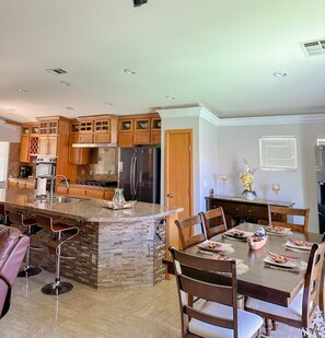 Dining and Kitchen Areas.
