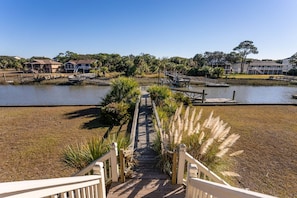 Walk down to your private dock!