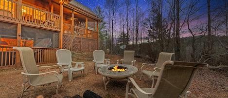 Firepit#1 dusk view