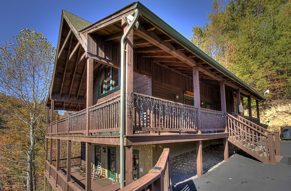 Entrance porches and deck