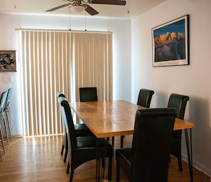 Dinning room table that can seat up 8