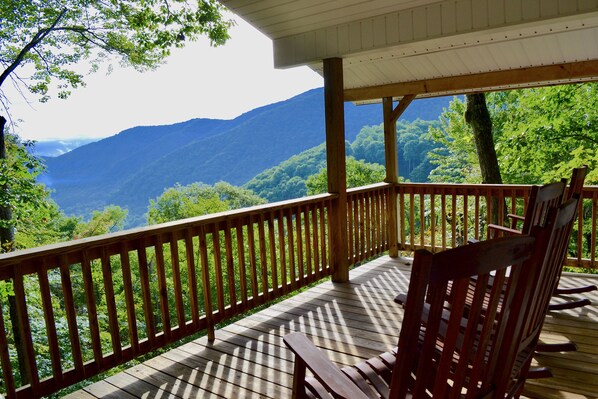 Cabin is located at 4450' elevation with amazing long range views