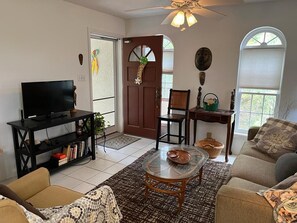 Living room with sofa bed
