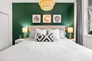 "The bed was absolutely fabulous — it’s high off the ground but definitely the most comfortable Airbnb bed I’ve slept in."-Jane