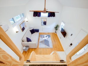 View from up top in the loft.