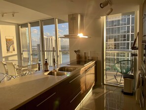 View from the galley kitchen
