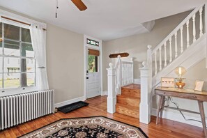 Historic details dominate the interior.