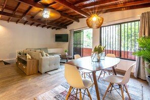 Living room with large balcony