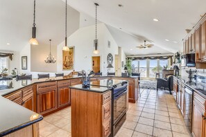 Plenty of space to cook and hang out in the kitchen