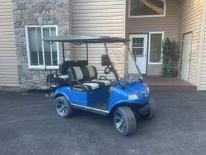 Enjoy Evolution electric Golf Cart during summer season ☀️