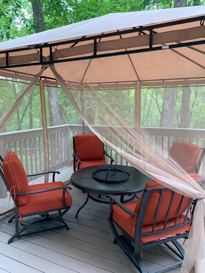 Outdoor Netted Seating Area