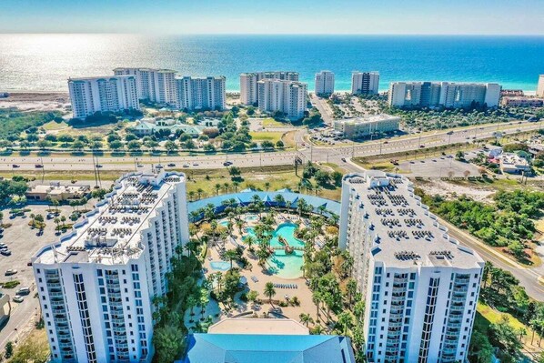 Henderson Beach is on the left. June Decker Beach straight across the street.