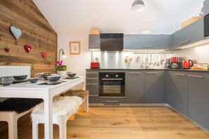 Kitchen and dining area