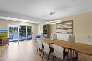 You will enjoy formal dining area with a view