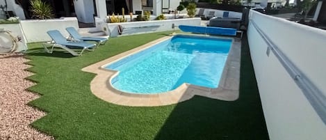 Private heated pool
