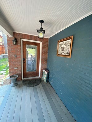Front entrance with Keypad lock