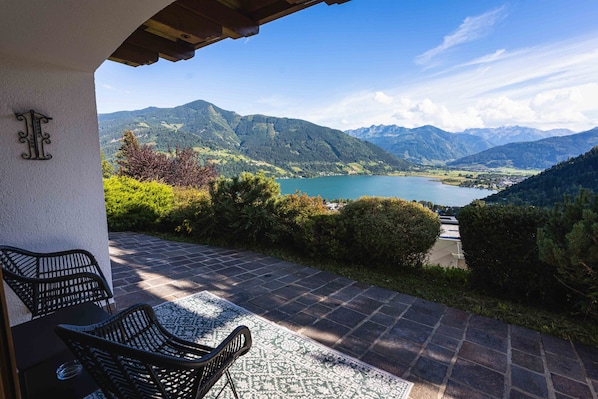 terrace with lake view