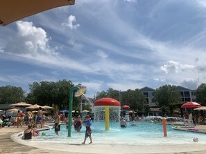 Kids and adults LOVE the SunRidge Pool (available with purchase of resort pass)
