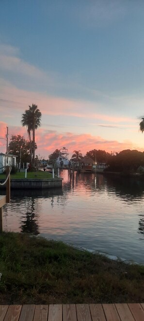 Canal view. Corner lot. 